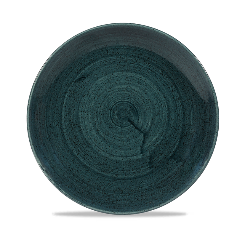 Stonecast Patina Rustic Teal Evolve Coupe Plate 8.67" Box 12
