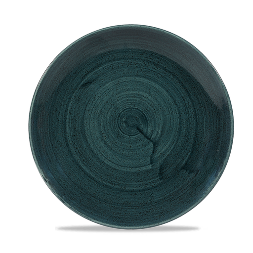Stonecast Patina Rustic Teal Evolve Coupe Plate 8.67" Box 12