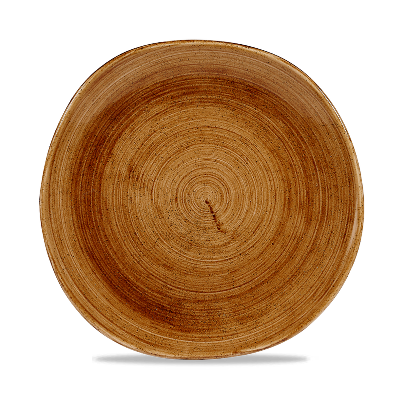 Stonecast Patina Vintage Copper Round Trace Plate 10 3/8" Box 12