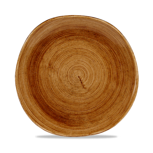 Stonecast Patina Vintage Copper Round Trace Plate 10 3/8" Box 12