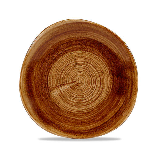 Stonecast Patina Vintage Copper Round Trace Plate 8 1/4" Box 12