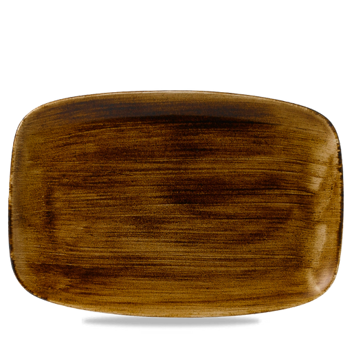 Stonecast Patina Vintage Copper Oblong Chefs Plate 13 1/2" X 9 1/4" Box 6