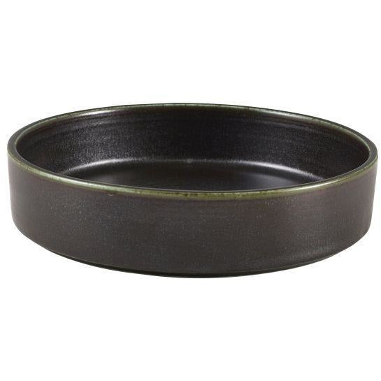 Terra Porcelain Black Presentation Bowl 18cm