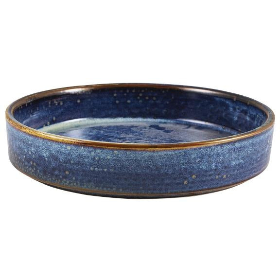 Terra Porcelain Aqua Blue Presentation Bowl 20.5cm