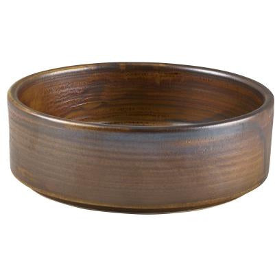 Terra Porcelain Rustic Copper Presentation Bowl 13cm