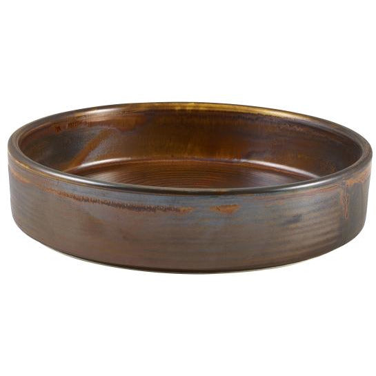 Terra Porcelain Rustic Copper Presentation Bowl 18cm