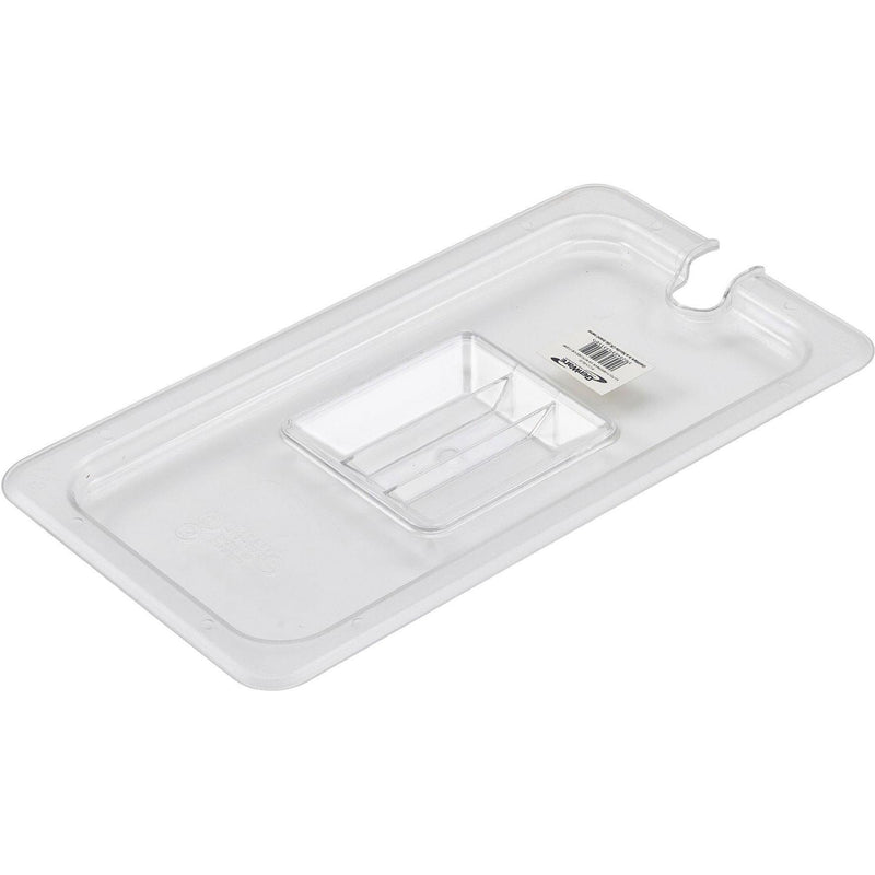 1/3 Polycarbonate GN Notched Lid Clear