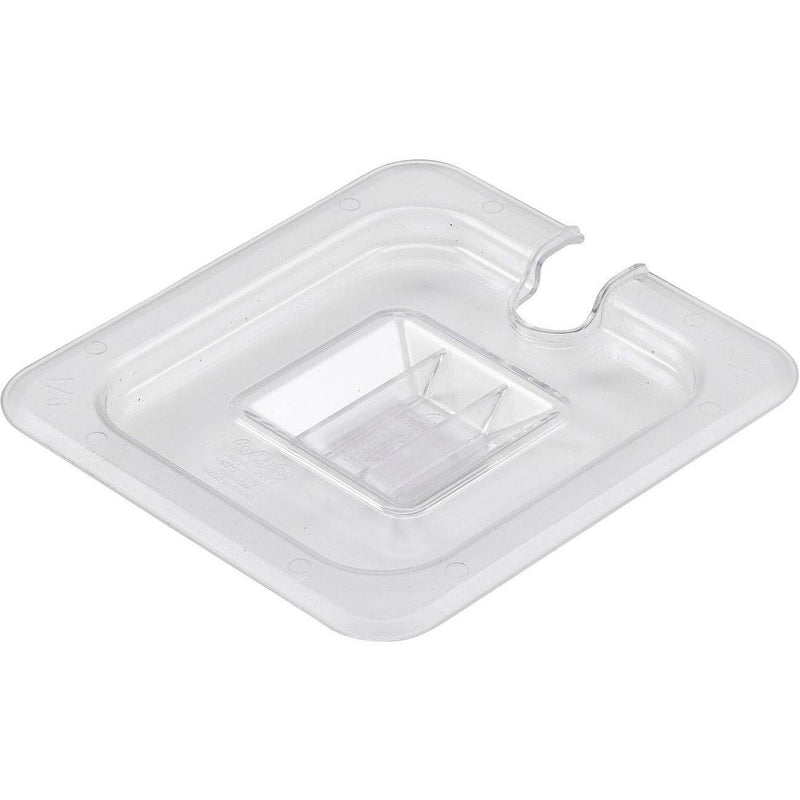 1/6 Polycarbonate GN Notched Lid Clear