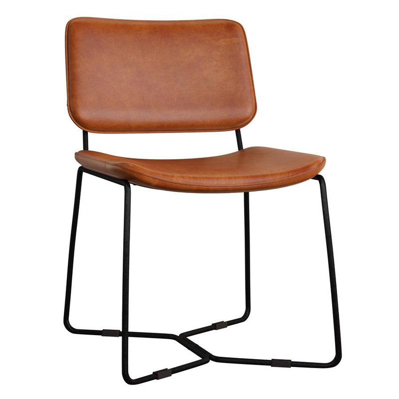 Vintage leather chair
Vintage, with an industrial flair and genuine Bruciato leather in a brushed finish. Extremely comfortable seat pad which hugs the contour of the body.