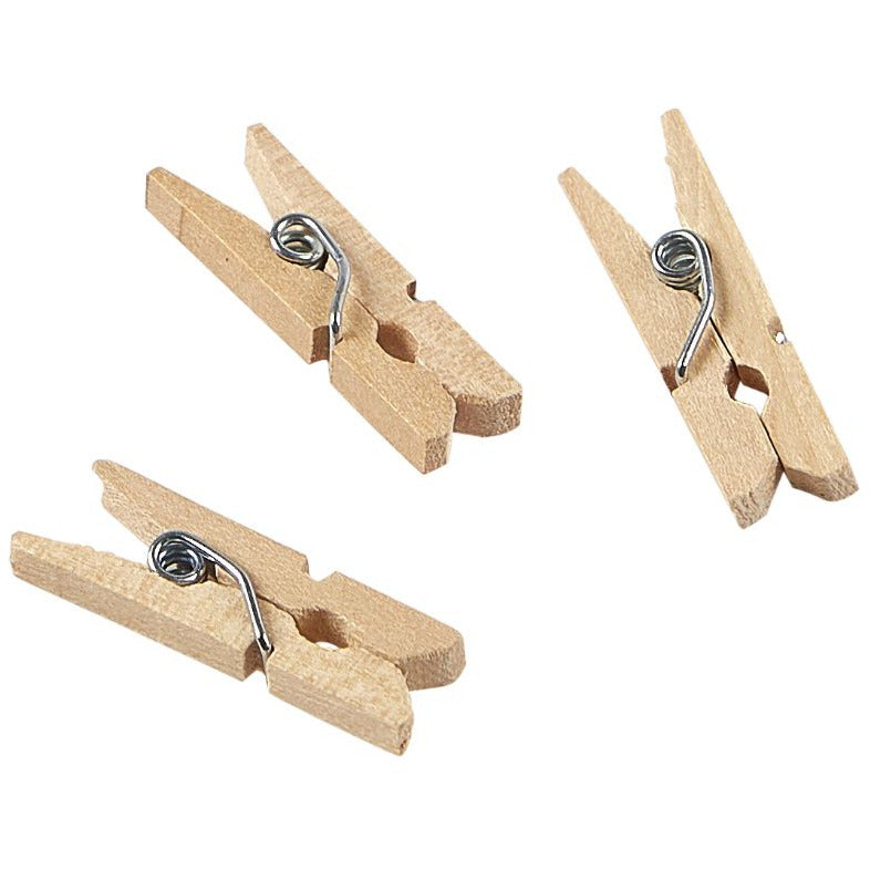 Miniature Wooden Pegs 2.5cm/1"  (1000pcs)