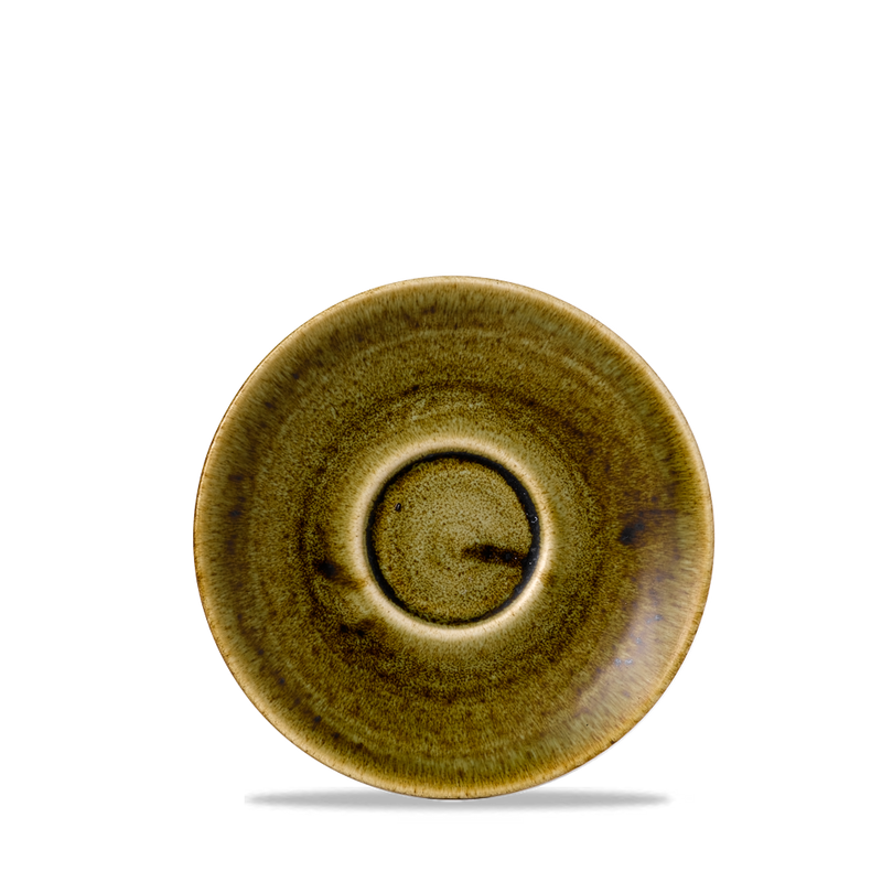 Stonecast Plume Green  Cappuccino Saucer 6.25" Box 12