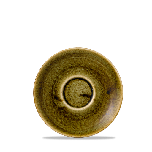 Stonecast Plume Green  Cappuccino Saucer 6.25" Box 12
