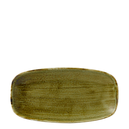 Stonecast Plume Green  Chefs Oblong Plate 11 3/4X6" Box 12