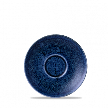 Stonecast Plume Ultramarine  Cappuccino Saucer 6.25" Box 12
