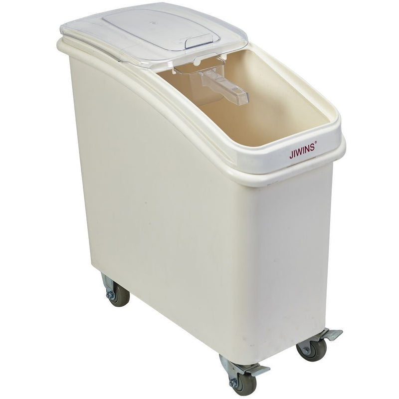 Polypropylene Mobile Ingredient Bin with Scoop 81 Litre