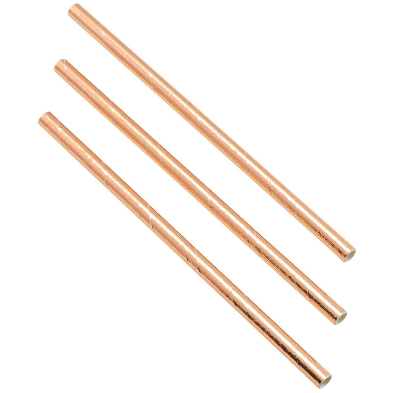 Paper Straws Copper 14cm (500pcs)