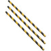 Paper Straws Black and Gold Stripes 20cm (500pcs)