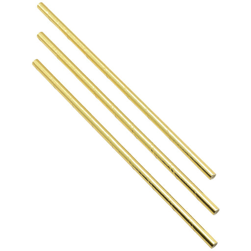 Paper Straws Gold 20cm (500pcs)