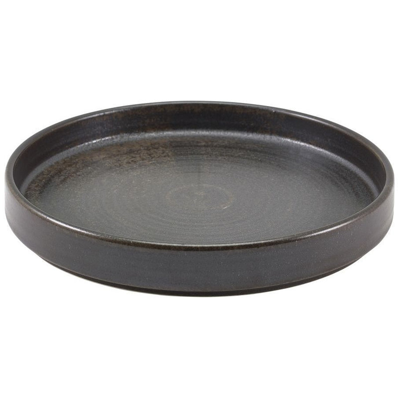 Terra Porcelain Black Presentation Plate 21cm