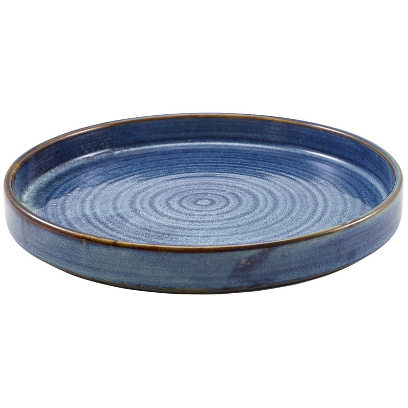 Terra Porcelain Aqua Blue Presentation Plate 26cm