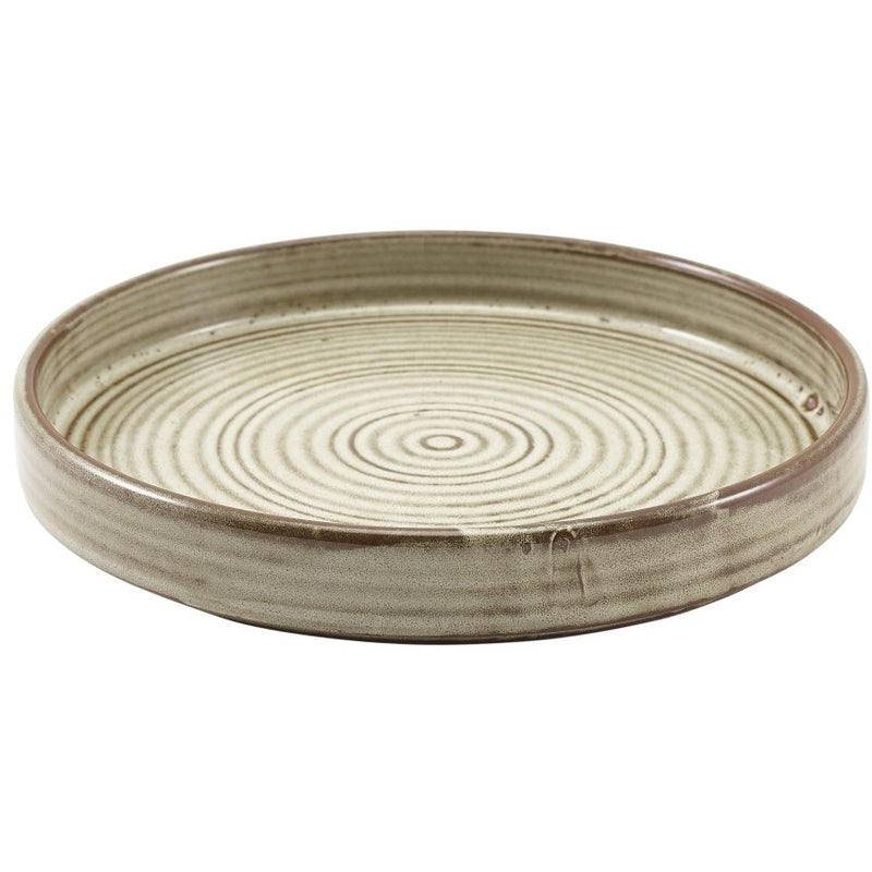 Terra Porcelain Grey Presentation Plate 18cm
