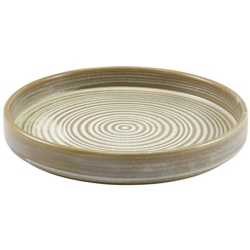 Terra Porcelain Matt Grey Presentation Plate 18cm