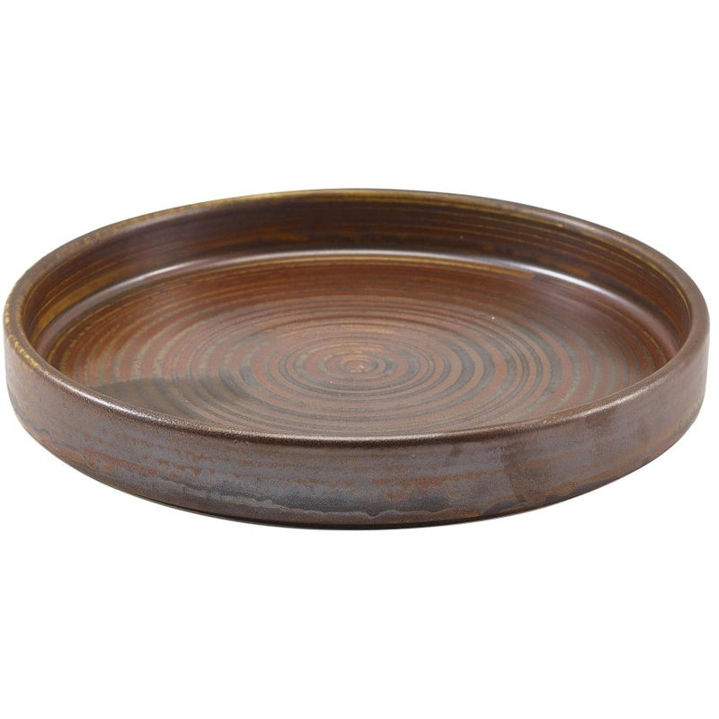 Terra Porcelain Rustic Copper Presentation Plate 18cm