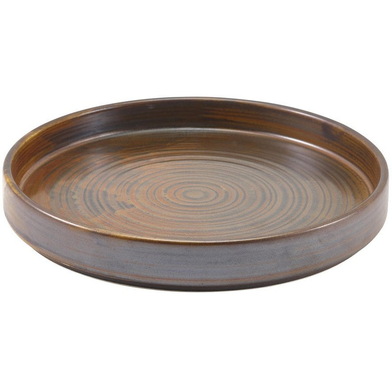 Terra Porcelain Rustic Copper Presentation Plate 21cm