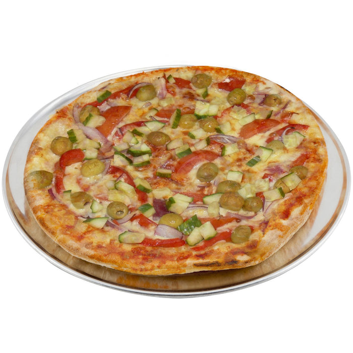 Alum. Flat Wide Rim Pizza Pan 12"