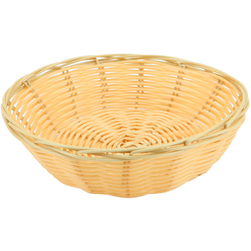 Round Polywicker Basket 7"Dia X 2" Deep