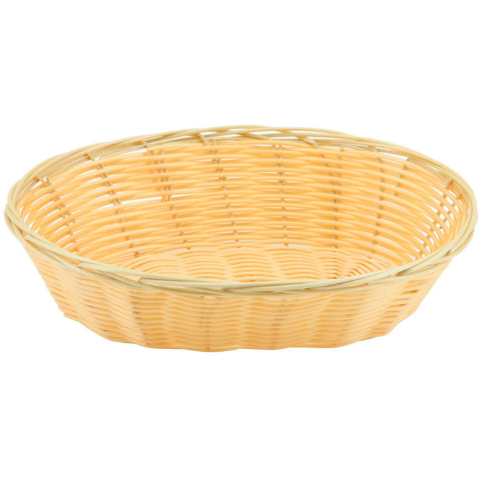 Oval  Polywicker Basket 9"X6"X2.25"