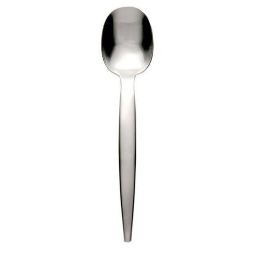 The Elia Quadrio Soup Spoon is made from the finest 18/10 Stainless Steel it will stand the test of time. The heavy gauge & shape creates a wondrous and balanced feel.