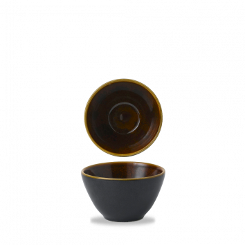 Black Onyx Two Tone  Contour Deep Bowl 8Oz Box 12