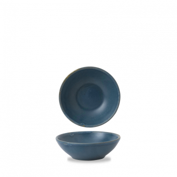 Oslo Blue  Contour Shallow Bowl 9Oz Box 12