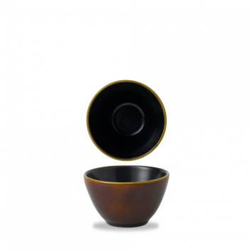 Cinnamon Brown Two Tone  Contour Deep Bowl 8Oz Box 12