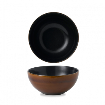 Cinnamon Brown Two Tone  Noodle Bowl 42Oz Box 6