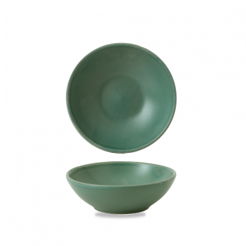 Andorra Green  Contour Shallow Bowl 9Oz Box 12