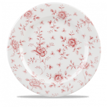 Rose Chintz Cranberry Profile Plate 12" Box 6