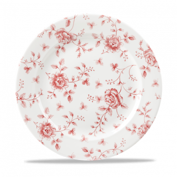 Rose Chintz Cranberry  Plate 10.875" Box 6