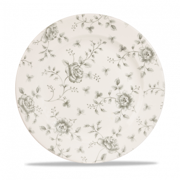Rose Chintz Grey Profile Plate 10 7/8" Box 6
