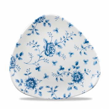 Rose Chintz Prague Lotus Triangle Plate 9" Box 12