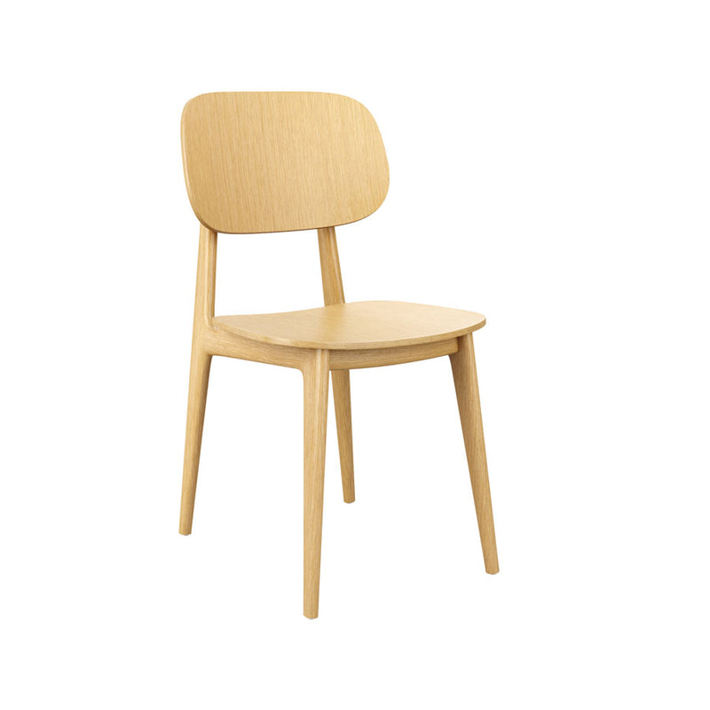 Manufactured from solid oak with oak veneer                 Pre-finished in hard wearing, natural lacquer