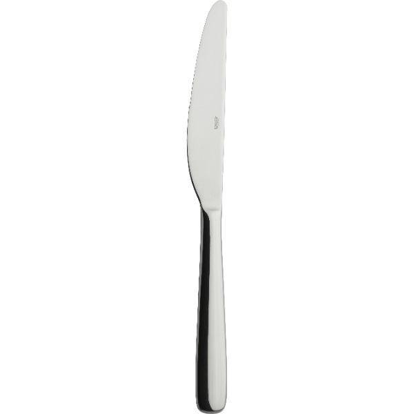 The Elia Revenue Dessert Knife is finished in 18/10 Stainless Steel with rolled edges and proportioned forms.
