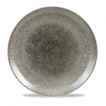 Raku Quartz Black Evolve Coupe Plate 11.25" Box 12