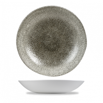 Raku Quartz Black Evolve Coupe Bowl 9.75" Box 12