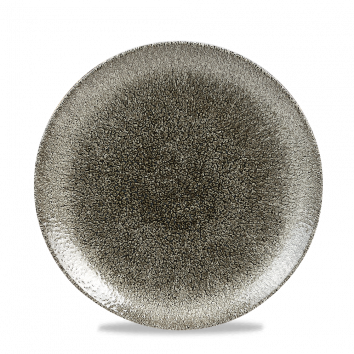 Raku Quartz Black Evolve Coupe Plate 8.67" Box 12
