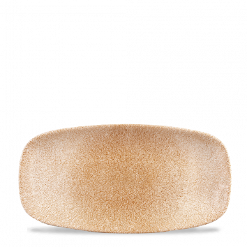 Raku Garnet Orange  Chefs Oblong Plate 11 3/4" X 6"  Box 12