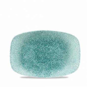 Raku Jade Green  Chefs Oblong Plate 9.35"X6.2" Box 12