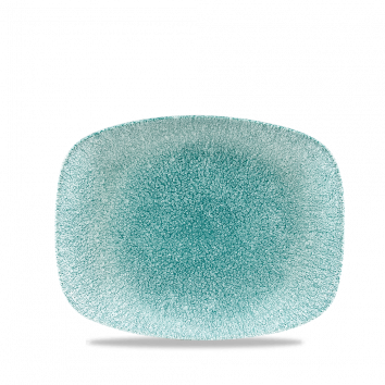 Raku Jade Green  Chefs Oblong Plate 10.3"X8" Box 12