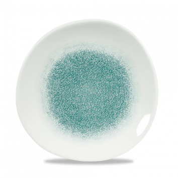 Raku Jade Green Round Trace Plate 8 1/4" Box 12